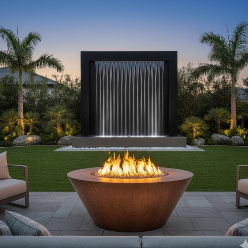 Firepits and Waterfalls